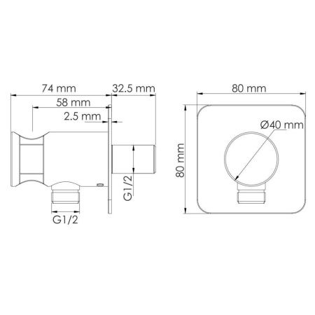 Шланговое подключение WasserKRAFT Spree 1400 A275
