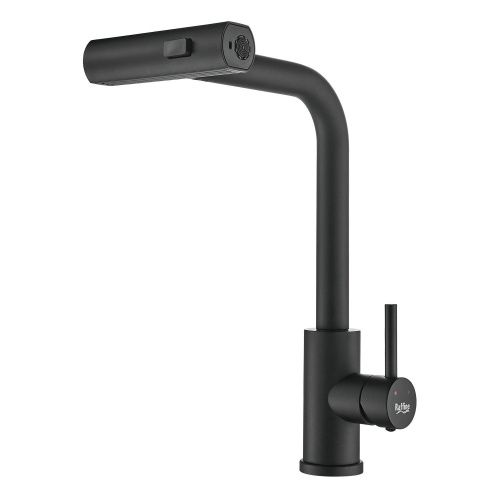 Смеситель для кухни Raffine F203H на мойку черный - фото 2