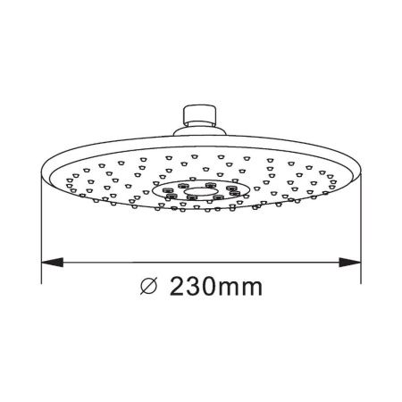 Верхний душ Orange S05TS 25х25 хром