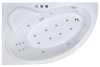 Ванна акриловая гидромассажная Royal Bath ALPINE RB819101DL-L 160х100 пристенная асимметричная с каркасом