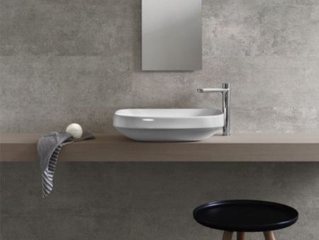 Раковина из сантехнического фаянса Hatria ABITO YXXA01 60х50 накладная цвет белый