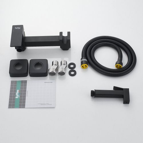 Гигиенический душ со смесителем Raffine F237H черный - фото 4