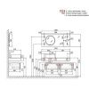 Тумба под раковину Jorno MODULARE Mdlr.01.60/P/A/JR 60х50 подвесная цвет черный
