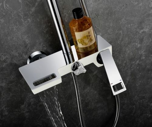 Душевая стойка Bronze de Luxe LT919 настенная цвет хром - фото 4