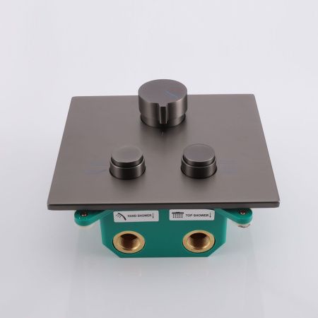 Смеситель для душа Vincea VSCV-421GM встраиваемый в стену вороненая сталь
