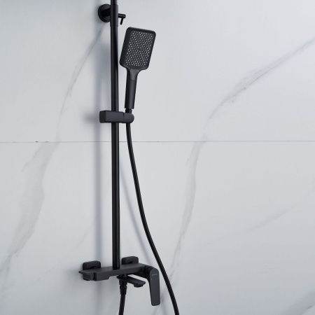 Душевая стойка Shevanik S4226H настенная цвет черный
