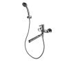 Смеситель для ванны с душем Bravat Stream F63783C-LB настенный хром