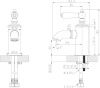 Смеситель для раковины Bravat Art F175109G на столешницу золото