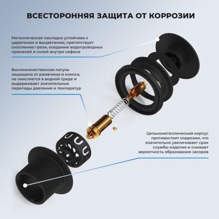 Слив-перелив для ванны Wellsee Useful Extras 231914000