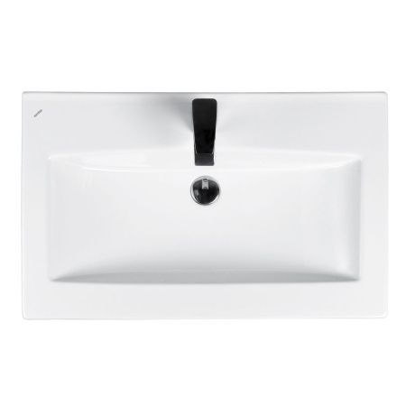 Раковина из сантехнического фарфора Santek Элина WH501619 80х50 накладная цвет белый