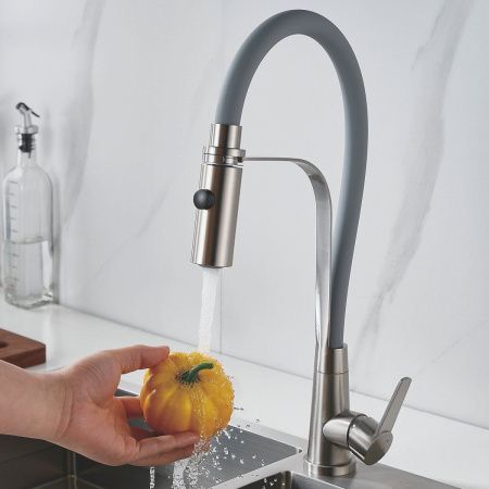 Смеситель для кухни Shevanik S943L-9 на мойку сатин