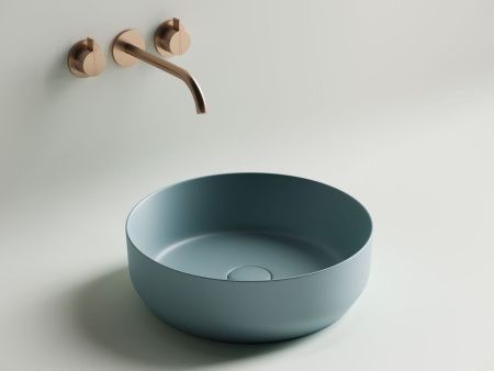 Раковина из сантехнического фарфора Ceramica Nova ELEMENT CN6022MLG 40х40 накладная цвет зеленый без отверстий под смеситель