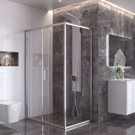 Душевая панель Taliente TA-G-A01Ww настенная цвет белый