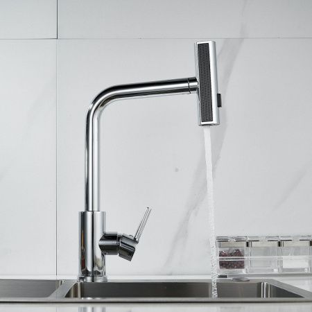 Смеситель для кухни Shevanik S263 на мойку хром