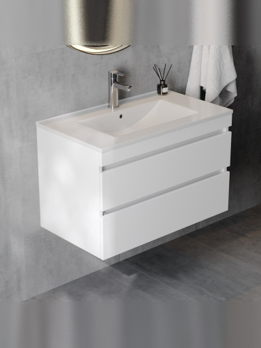 Тумба с раковиной Teymi Laina F16031 80х46х50 подвесная - фото 5