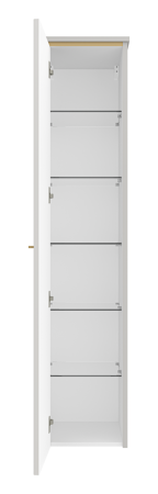 Шкаф-пенал Brevita Elche ELC-05035-010L 40х170 подвесной цвет белый