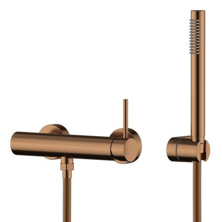 Смеситель для ванны и душа Knotlor ECLIPSE SS-22/RB настенный бронза