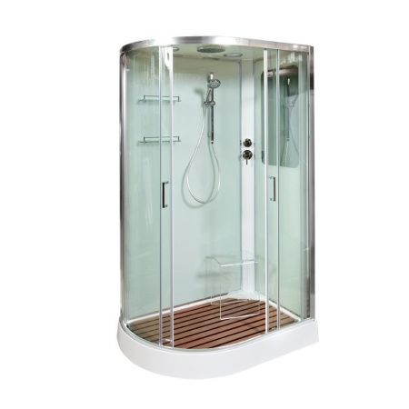 Душевая кабина AvaCan A102R 120х80 асимметричная с крышей ориентация правая