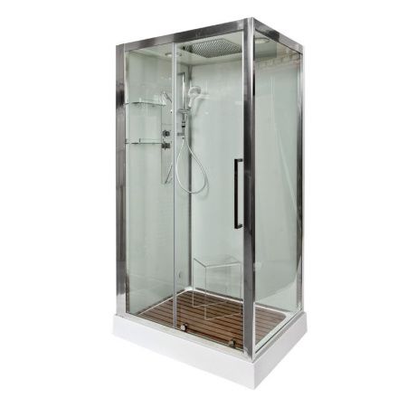 Душевая кабина AvaCan Z120 120х90 прямоугольная с крышей ориентация универсальная