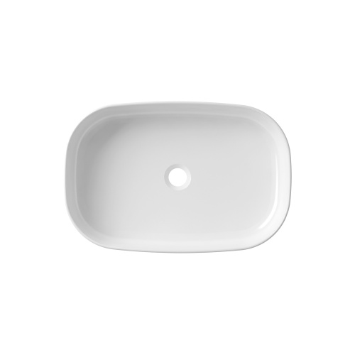 Раковина из сантехнического фарфора Lavinia Boho Bathroom Sink Slim 33311003 54х36 накладная цвет белый глянцевый без отверстий под смеситель - фото 4