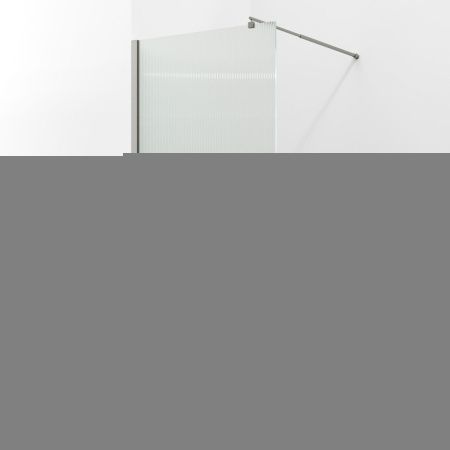 Душевая перегородка Wasserkraft Rur 30W 30W46BN-FL 110х200 стекло рифленое профиль никель