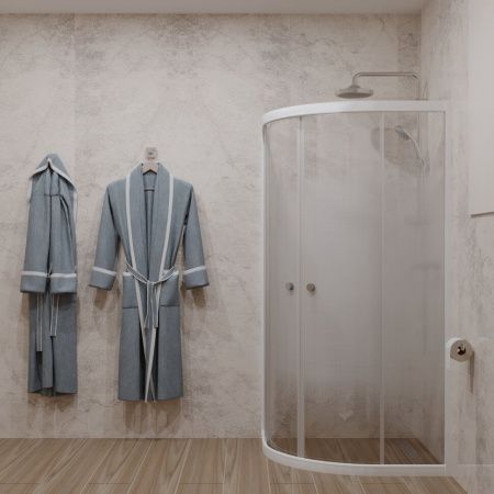 Душевой уголок Тритон Лайт Щ0000064834 100х100 стекло с рисунком профиль белый без поддона