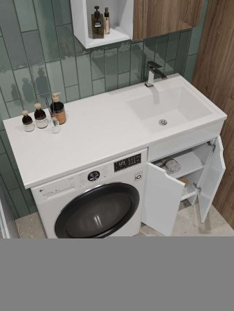 Тумба с раковиной Orange Kandy OPKD-110TUW+RAR 110х50 цвет белый