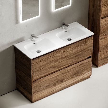 Тумба под раковину Sancos Libra Floor LB120F-2ECH 120х50 напольная цвет коричневый