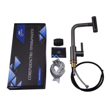 Смеситель для кухни Fashun A56131-17 на мойку графит