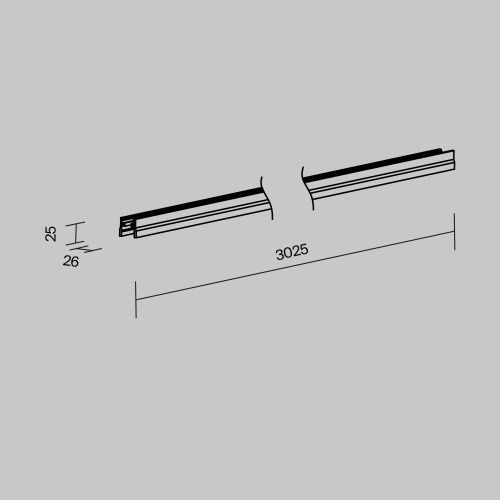 Профиль  Maytoni Outdoor Elasity IP O-TR001-P-B3M - фото 4