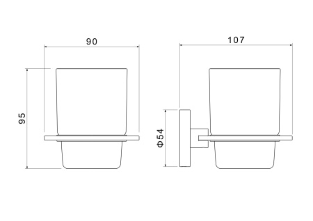 Стакан Aquatek Оберон AQ4204BG