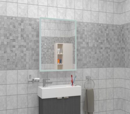 Зеркало-шкаф Continent Reflex МВК127 50х80 подвесной цвет белый