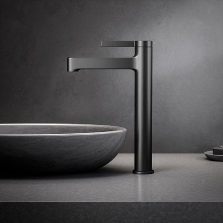 Смеситель для раковины Esko Sochi Gun Metal SC25GM на столешницу вороненая сталь