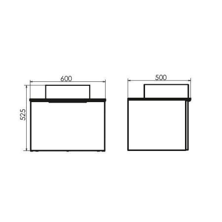 Тумба с раковиной Comforty Портленд 00-00013793CF 60х50 подвесная цвет коричневый