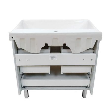 Тумба с раковиной Comforty Никосия 00004142204CF 80х50 напольная цвет серый