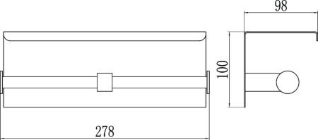 Бумагодержатель Savol S-00AK57