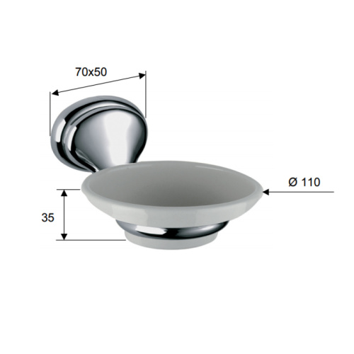 Мыльница Daniel REVIVAL accessory REPS950 br 63 - фото 2