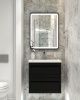 Тумба под раковину Art&Max PLATINO AM-Platino-600-2C-SO-NM-Cer 60х50 подвесная цвет черный