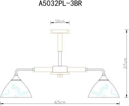 Люстра на штанге Arte Lamp MATTHEW (МАТТХЕВ) A5032PL-3BR