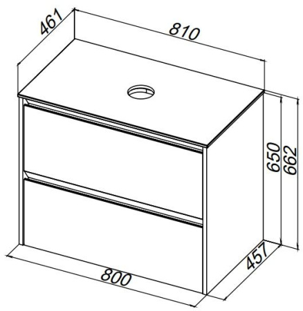 Тумба под раковину Allen Brau Activity 1.34012.BGM 80х46х65 подвесная цвет зеленый/синий