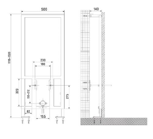 Инсталляция Vitra Frame 880-5800 - фото 2
