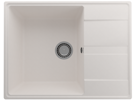 Кухонная мойка Ulgran Quartz Prima 650-01 65х50 цвет белый
