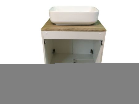 Тумба с раковиной Sintesi STL.W7024_SIN-LVB-APP-409WM 60х60 подвесная цвет коричневый