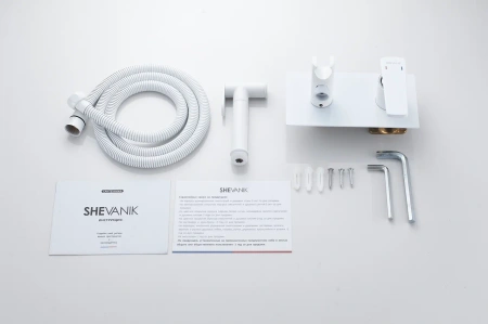 Гигиенический душ со смесителем Shevanik S8005F белый