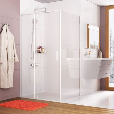 Душевой уголок Wasserkraft 19P10 120х100 стекло прозрачное профиль белый без поддона