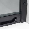 Душевой уголок Vincea Stile VSS-2ST9090CLB-L 90х90 стекло прозрачное профиль черный без поддона