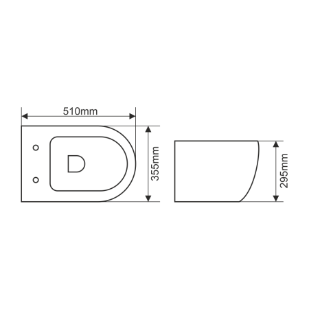 Унитаз подвесной Melana 310311MBSt-805 черный с сиденьем микролифт безободковый душевой смыв
