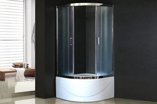 Душевой уголок Royal Bath BK RB90BK-C-CH 90х90 стекло рифленое профиль хром глянцевый