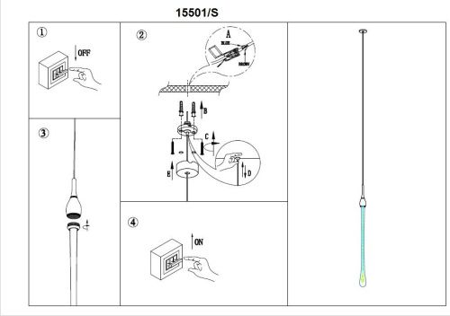 Светильник подвесной Newport 15500 15501/S chrome - фото 3