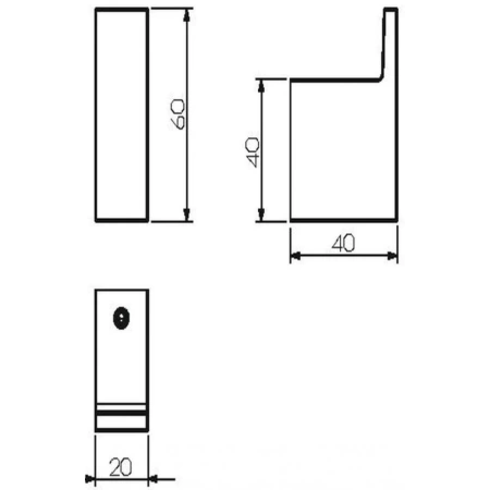 Крючок одинарный Langberger VICO 70331A
